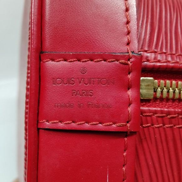 Louis Vuitton Hand Bag Alma Red Epi - Picture 7 of 9